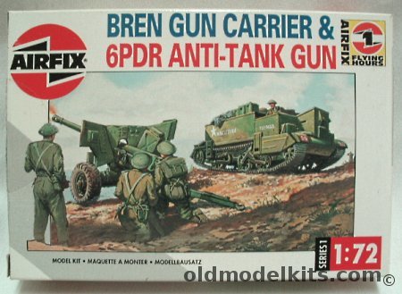 Airfix 1/76 Bren Gun Carrier and 6 pdr Anti-Tank Gun, 01309 plastic model kit